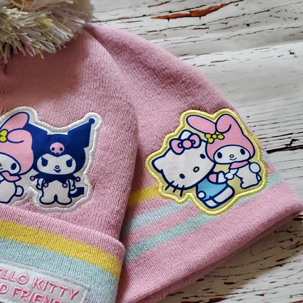 🆕️ Hello Kitty and Friends Girl's Pink Beanie Set 💕